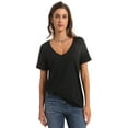 thumbnail image 6 of Womens Deep V Neck T Shirts Casual Short Sleeve Loose Fit Basic Fashion Tee, 6 of 6