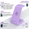 thumbnail image 4 of Cshidworld Wireless Charger, 23W Fast Wireless Charging Stand for iPhone 17 Pro/16e/15/14/13/13 Pro/ 12/12 Pro/11/XS Max Galaxy S25 S24 S23 S10, Chargings Station for AirPods 4/3/2/Pro, iWatch Series, 4 of 9