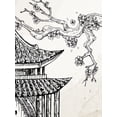 thumbnail image 2 of Bailey, Ann 19x24 White Modern Wood Framed Museum Art Print Titled - Pagoda Cherry Blossom 1, 2 of 4