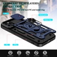 thumbnail image 2 of SOGA Compatible for Apple iPhone 13 Pro Max Case with Camera Screen Protector Cover Rugged ShockProof Drop Protection Phone Case with Magnetic Kickstand Mount Plate [Blue], 2 of 7