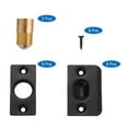 thumbnail image 3 of 2Pack Closet Door Ball Catch Hardware Adjustable with Strike Plate Catch, Black, 3 of 5