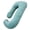 Dark Green, variant on Extra Large J-Shaped Pregnancy Pillow, Black Floral - Ultimate Body Support for Side Sleepers & Maternity Relief