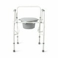 thumbnail image 2 of Medline Steel Drop Arm Commode, Supports up to 300 lbs, Gray, 2 of 7