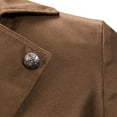 thumbnail image 5 of Mens Gothic Tailcoat Jacket Steampunk Victorian Coat Coffee M, 5 of 7