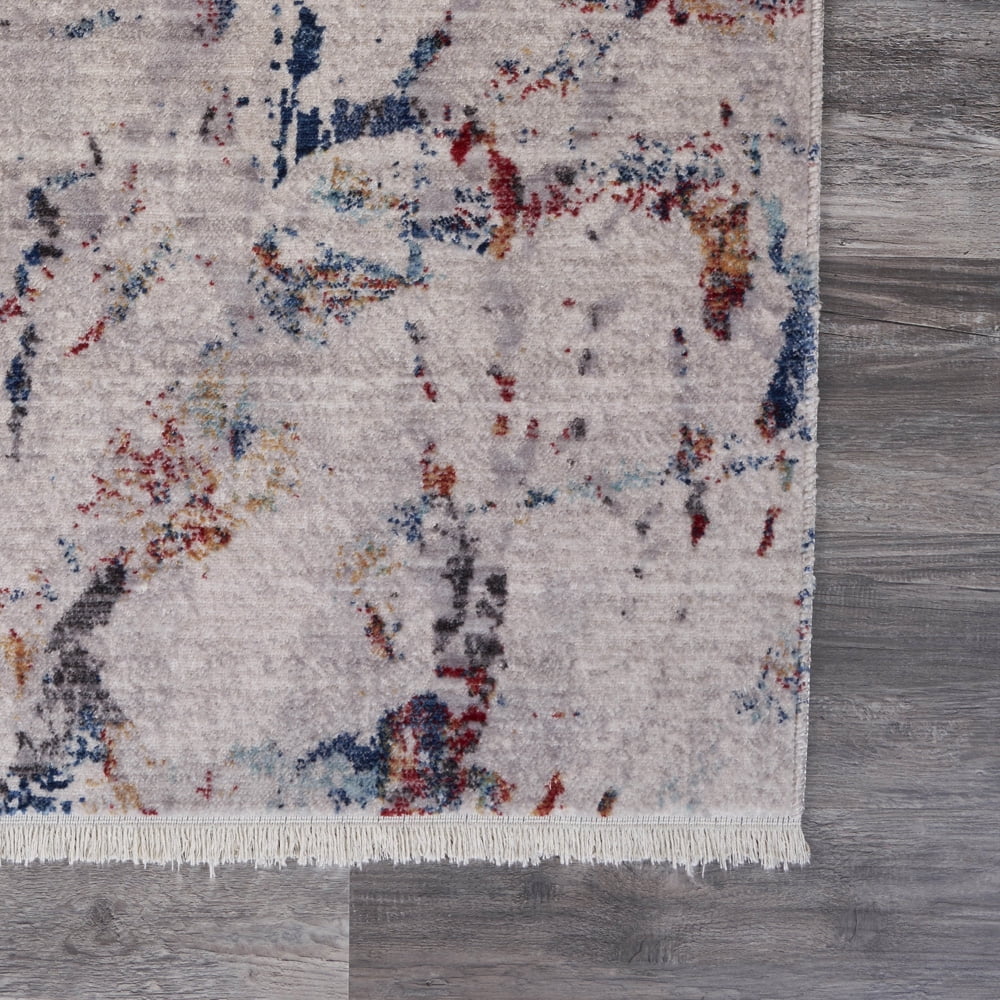 Ox Bay Mirage Abstract Runner Traditional Runner Rug, Blue