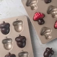 thumbnail image 6 of Giaone 2Pcs Mushroom/Acorn Shaped Baking Pans 6 Cavities Carbon Steel Cake Bakewares, 6 of 13