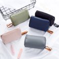 thumbnail image 4 of Wosthever Bolsa de cosméticos de Color sólido Simple, práctico organizador de maquillaje para viajeros, bolsa de cosméticos para mujeres, Almacenamiento y organización del hogar Rosa, 4 of 6