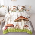 thumbnail image 1 of Erosebridal Mushroom Bedding Sets Queen Size, Spring Plants Bed Set, Microfiber 7pcs, 1 of 5