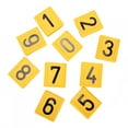 thumbnail image 4 of Cow Identification Tag, 10PCS Cow Collar, Plastic Yellow Base Sheep Number Signage, Black Word 0-9 For Sheep For Cow Identification Sign Livestock Accessory, 4 of 7
