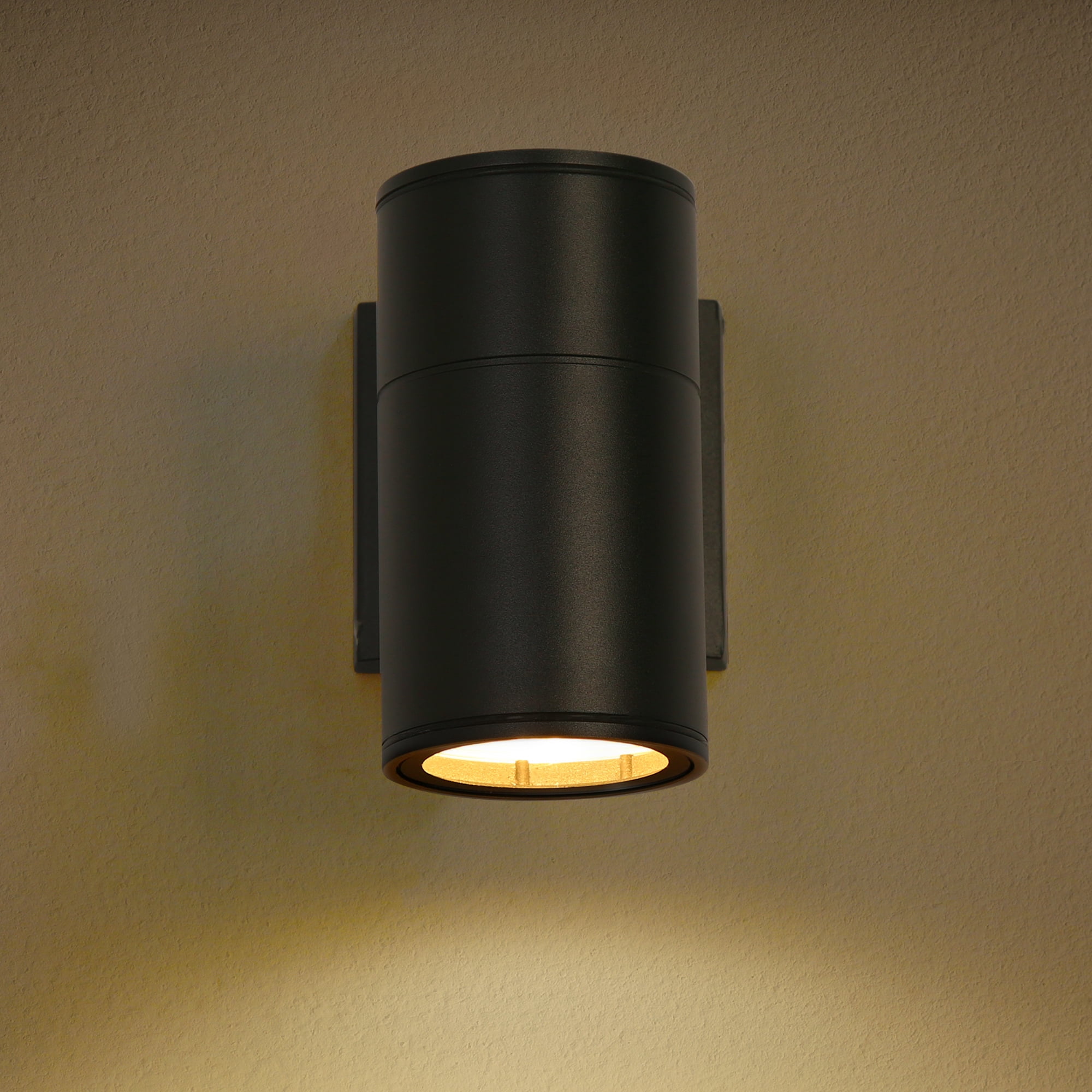 LED 6.5''H LED Outdoor Wall Light, Brushed Black Finish, for Indoor and Outdoor