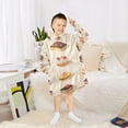 thumbnail image 6 of FORMRS Wearable Blanket Hoodie with Sleeves for Kids Cozy Flannel Sweatshirt, Red Cakes, 6 of 7