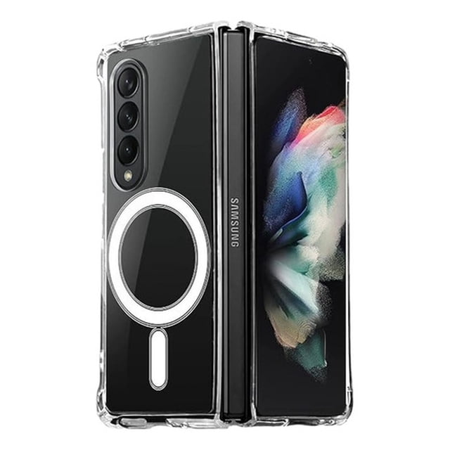 Funda Para Galaxy Z Fold 6 Con Magsafe Protección Militar Transparente Magsafe Clear