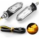 thumbnail image 2 of 2 piezas de luces traseras de señal de giro LED universales para motocicleta, lámpara de 12 V, IP67, resistente al agua, indicador intermitente, 2 of 5