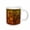 White, variant on 3drose, Lab Profile Orange, Brown Abstract, Sign of the Dog in Chinese, 15oz Mug