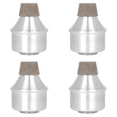 thumbnail image 1 of Silenciador de trompeta de aleación de aluminio, trompeta silenciosa, ligero para trompeta plateada, 1 of 6
