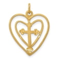 thumbnail image 4 of 10K Yellow Gold CROSS IN HEART CHARM, 4 of 6