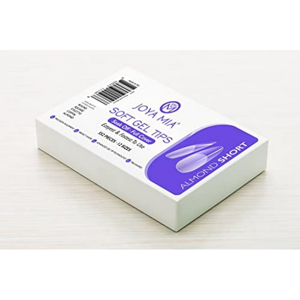 Kit de puntas de uñas de gel suave que cubren completamente
