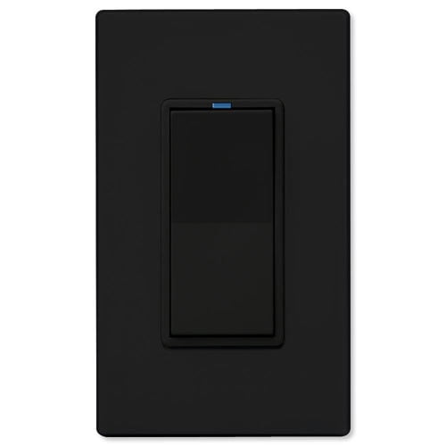 PCS PulseWorx UPB LED/CFL Dimmer Wall Switch, 600W, Black (WS1DL-6-B)