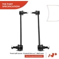 thumbnail image 4 of A-Premium 4Pcs Front Suspension Kit Lower Control Arm and Ball Joint Assembly Sway Bar Link Stabilizer Link Compatible with Chevrolet Cobalt 2005-2008 HHR 2008-2010 Pontiac Pursuit 2005-2006, 4 of 8