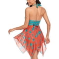 thumbnail image 2 of Trajes de baño sexys para mujer, tankini de malla de dos piezas, traje de baño ligero de secado rápido con pantalones cortos, 2 of 5