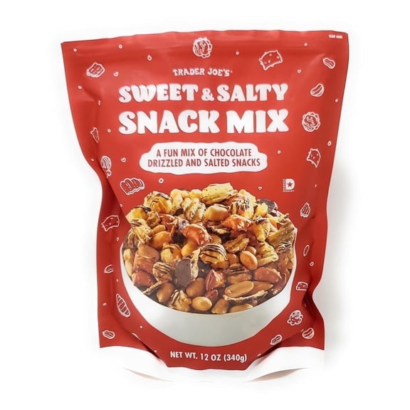 Sweet & Salty Snack Fun Mix of Chocolate Drizzled and Salted Snacks, Trader Joe’s 12oz/340 g - Pack of 1