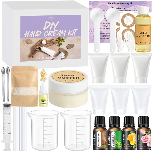 Kit para hacer cremas de manos DIY JCOOS con aceite de almendras y vitamina E