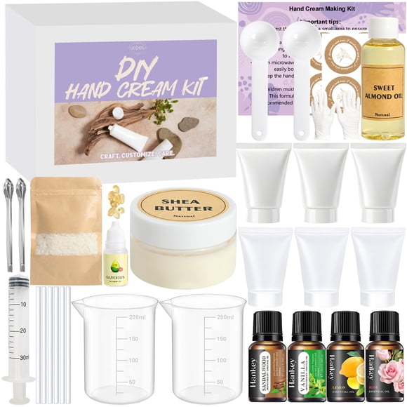Kit para hacer cremas de manos DIY JCOOS con aceite de almendras y vitamina E