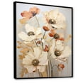 thumbnail image 2 of Designart "Melodic Beige Meadow Of Poppies" Poppies Floater Framed Wall Art Prints, 2 of 5