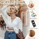 thumbnail image 4 of Correa de bolso de acrílico Uxcell, cadena de acrílico de 24 pulgadas, correas de repuesto para bolso de lujo, correas de mano de moda para clutch, negro, 4 of 7