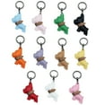 thumbnail image 3 of AOOOWER Portable Lovely French Bulldog Keychain PU Leather Pendant Keyring Key Holder, 3 of 21