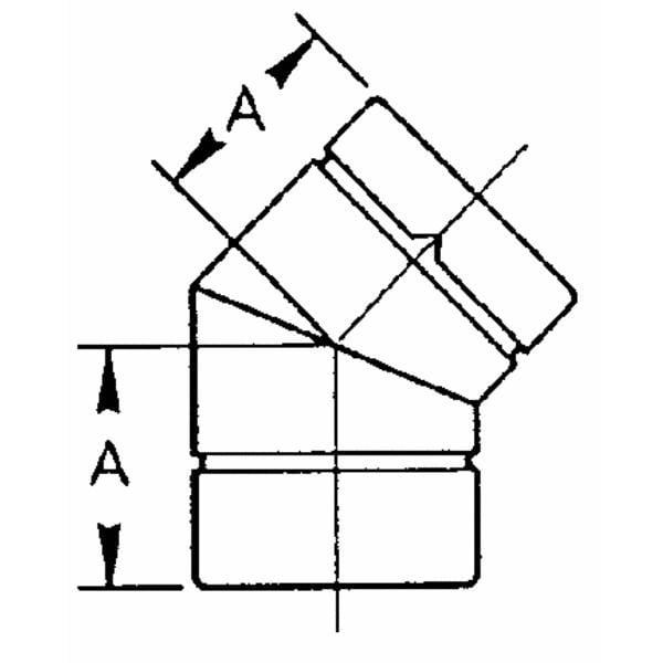Pellet Stove Pipe Elbow