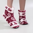 thumbnail image 4 of Christmas Slippers House Shoes for Women Fluffy Soft Cozy Bedroom Cartoon Plush Cute Slippers for Indoor Outdoor Use, 4 of 6