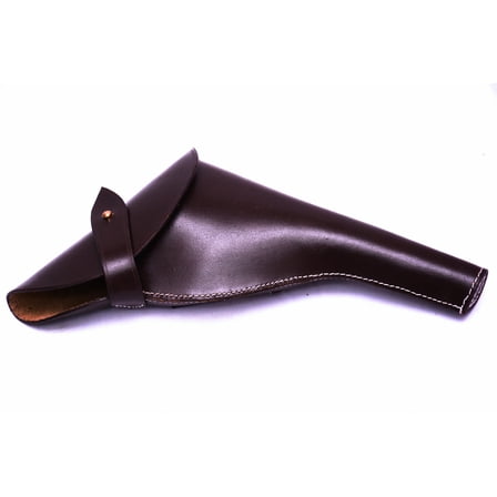 British .455 Webley Leather Holster (Right Hand)- Dark Brown
