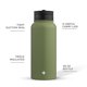 thumbnail image 1 of JoyJolt Triple Insulated Water Bottle with Straw Lid AND Flip Lid! 32oz Large Water Bottle, 12 Hour Hot/Cold Vacuum Insulated Stainless Steel Bottle. BPA-Free Leakproof Water Bottles - Thermos Bottle JoyJolt Ver descripción, 1 of 2