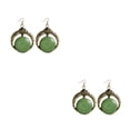 thumbnail image 3 of Sonducket Collar con colgante de piedra de cristal hecho a mano para mujer, collar de estilo bohemio, regalo para mujer, E055-Green duradero E055-Verde 2Conjunto, 3 of 6