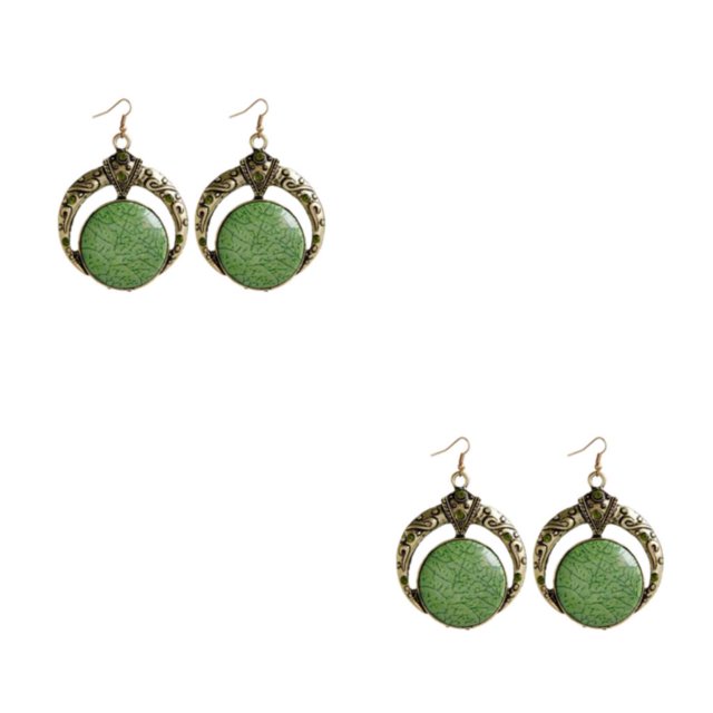 Destyer Collier de Style Bohème pour les Femmes – Unique Fait Main Pendentif E055-Vert 2Set
