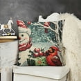 thumbnail image 2 of SHANXI Christmas Themed Rustic Style Print Decorative Pillowcases Throw Cushion Case Decor for Sofa 12x12in, 2 of 5