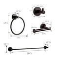 thumbnail image 6 of Design House Kelton 4-Piece Bath Accessory Hardware Set, Matte Black, 6 of 14