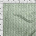 thumbnail image 2 of oneOone Cotton Jersey Mint Green Fabric Leaves & Floral Geometric Diy Clothing Quilting Fabric Print Fabric By Yard 58 Inch Wide, 2 of 4