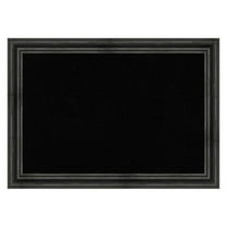 Amanti Art Black Cork Board Wood Framed Rustic Pine Black Bulletin Board 41 in. x 29 in.