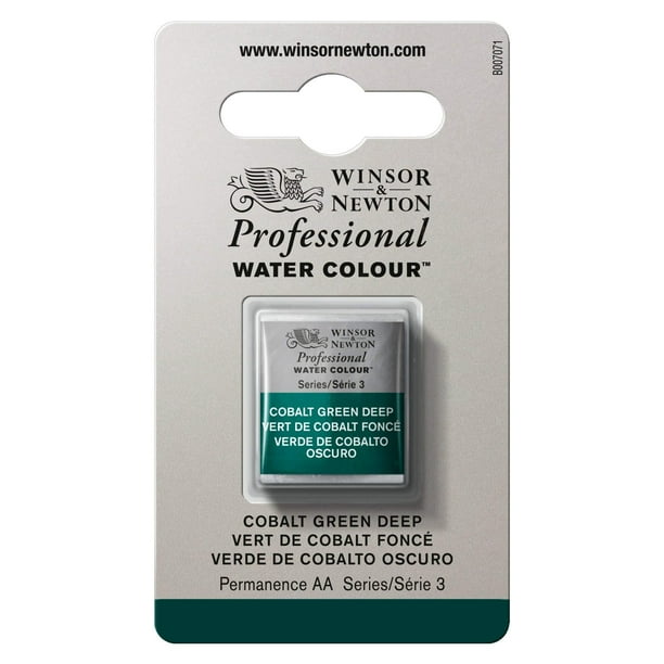 Winsor & Newton Pintura Al Agua Profesional Media Pastilla Verde Cobalto Intenso