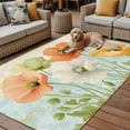 thumbnail image 2 of Fsddascl Vintage Spring Floral Outdoor Rug for Patio/Deck/Porch, Non-Slip Large Area Rug 4 x 6 Ft, Watercolor Farmhouse Summer Flowers Indoor Outdoor Rugs Washable Area Rugs, Camping Rug Carpet, 2 of 5