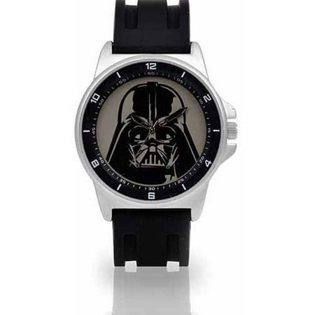 Men's Darth Vader Watch, Black Rubber Strap