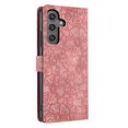 thumbnail image 3 of Leather For Samsung Galaxy S24 5G Case Cherry Blossom Embossed 3-card  Flip Wallet Leather Case With Card Holder Magnetic Closure  Phone Cases Cover,Pink,For Galaxy S24 (5G), 3 of 8