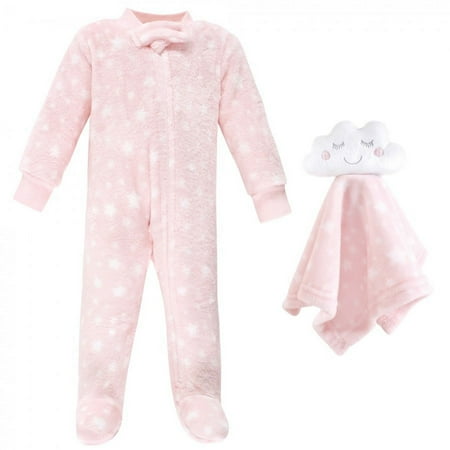 UPC: 0660168177541 | Hudson Baby Infant Girl Flannel Plush Sleep and Play and Security Toy Girl Cloud 3-6 Months