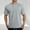 Gray, variant on Men's Shirts Short Sleeve T Shirt Free Wrinkle Summer Casual Solid Color Button Round Neck Sports T-shirt Blouses Shirts