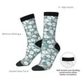 thumbnail image 4 of Fuzoiu Floral Print Athletic Crew Socks for Men & Women,Casual Crew Socks,Above Ankle Crew Socks for Business, Casual, 4 of 6