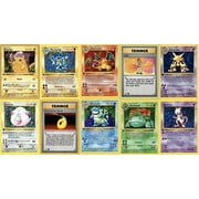 Pokemon TCG 10 Card Vintage WoTC Mystery Pack - 1st Edition - English & Authentic - No Duplicates- kickzNkardz