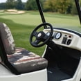 thumbnail image 3 of Garronmavis Eagle American Flag Universal Golf Cart Seat Covers Polyester Stretch Fit Protects Against Sun UV Rays Damage Split Backrest Front Seat Cover Universal Fit, 3 of 6