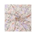 thumbnail image 6 of INSPIRE CHIC Women's Chiffon Scarves Floral Print Square Kerchief Neck Scarf Neckerchief Light Yellow-1 70x70cm/27.6x27.6 inches(LxW), 6 of 6